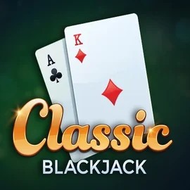 Classic Blackjack online game logo by Red Tiger Gaming on iced-earth.net